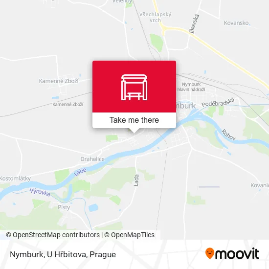Карта Nymburk, U Hřbitova