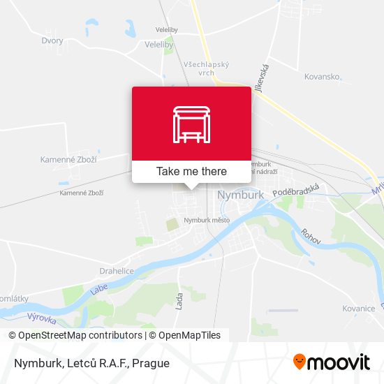 Карта Nymburk, Letců R.A.F.