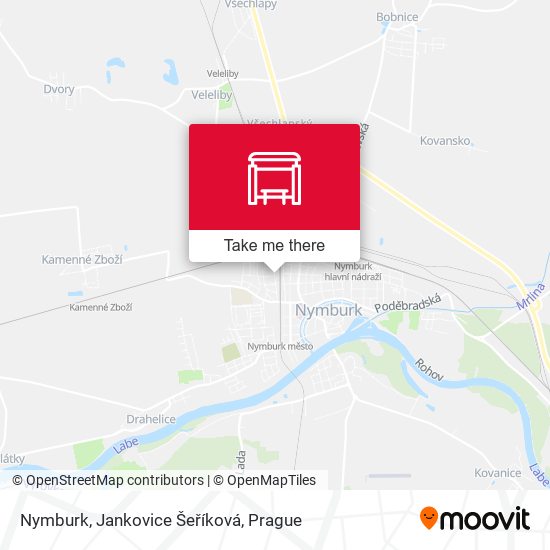 Nymburk, Jankovice Šeříková map
