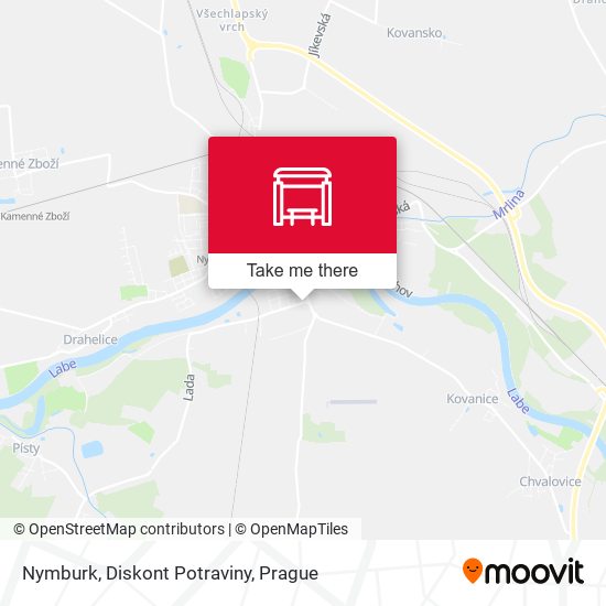 Nymburk, Diskont Potraviny map