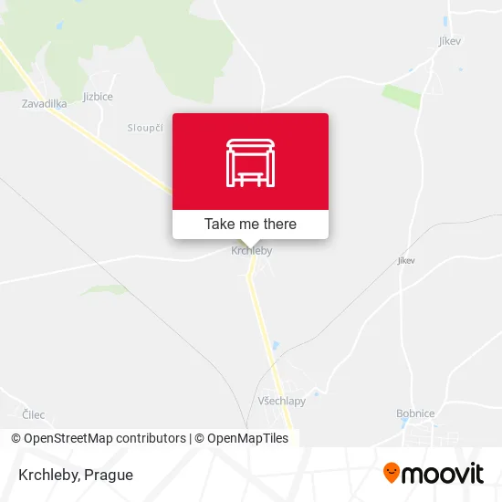 Карта Krchleby