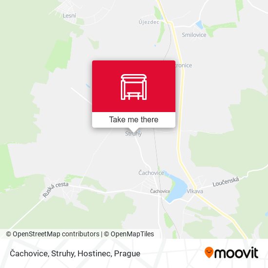 Čachovice, Struhy, Hostinec map