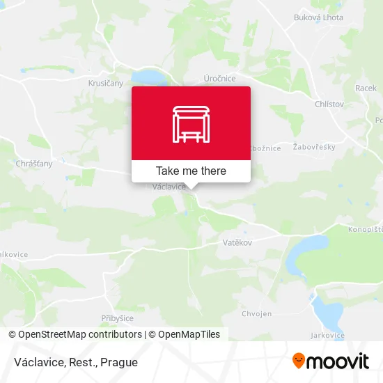 Карта Václavice, Rest.