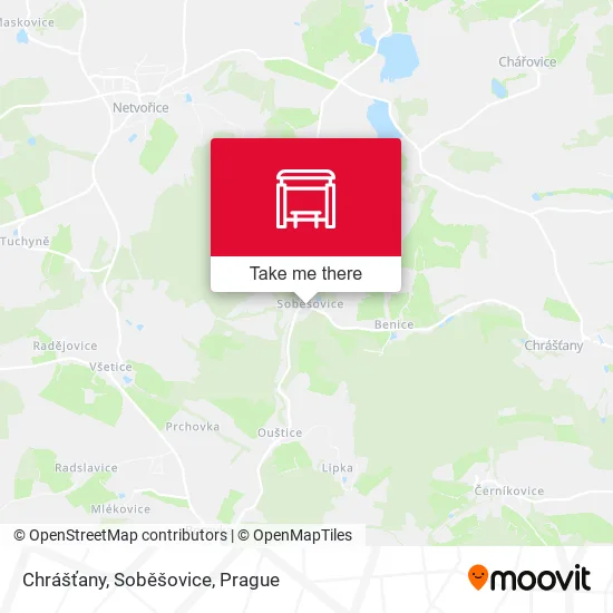 Карта Chrášťany, Soběšovice