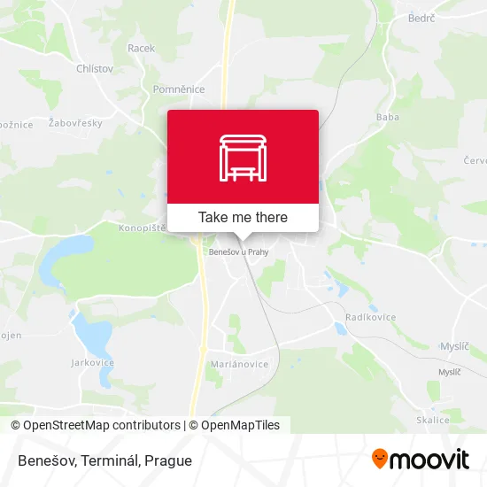 Карта Benešov, Terminál