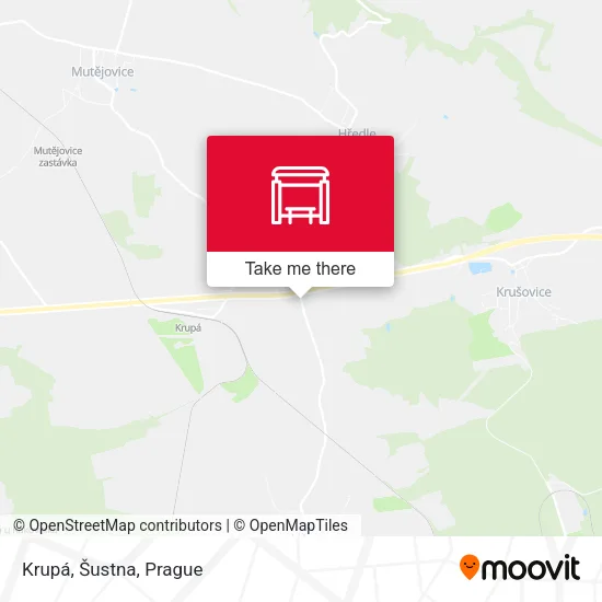 Карта Krupá, Šustna