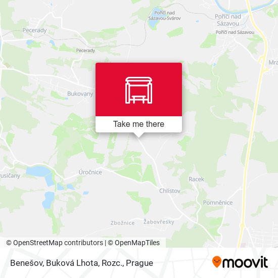 Benešov, Buková Lhota, Rozc. map