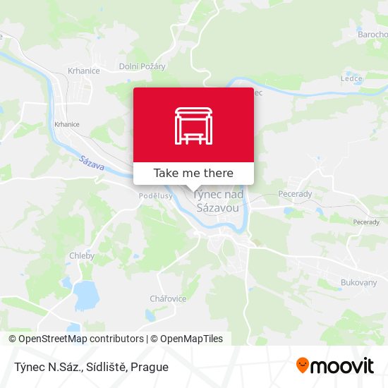 Týnec N.Sáz., Sídliště map