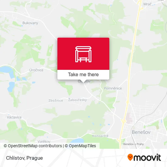 Карта Chlístov
