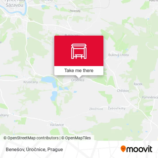 Карта Benešov, Úročnice