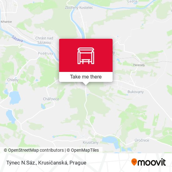 Týnec N.Sáz., Krusičanská map