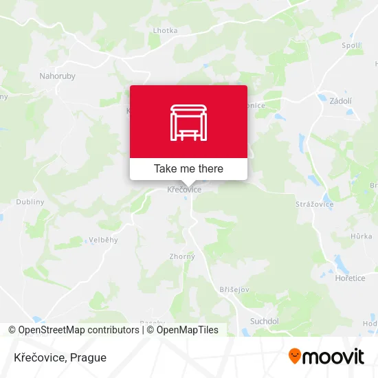 Карта Křečovice