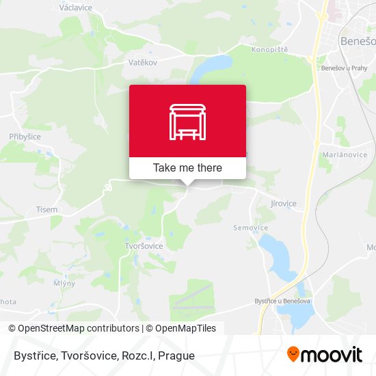 Bystřice, Tvoršovice, Rozc.I map