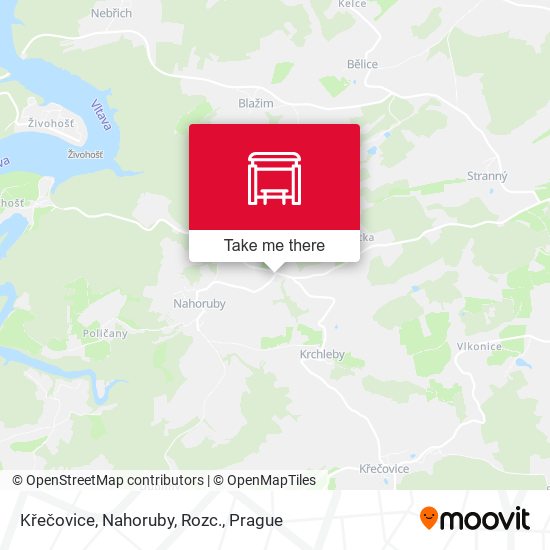 Křečovice, Nahoruby, Rozc. map