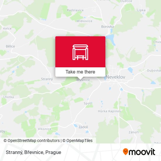 Stranný, Břevnice map