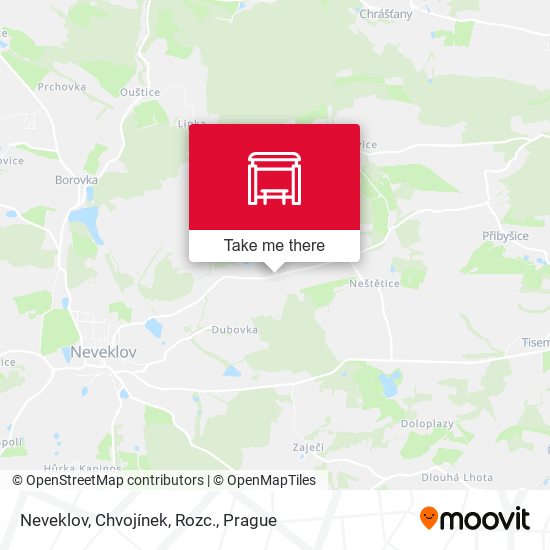 Neveklov, Chvojínek, Rozc. map