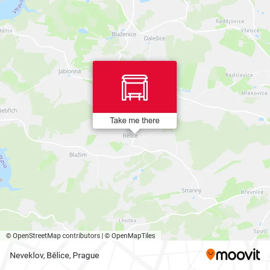 Карта Neveklov, Bělice