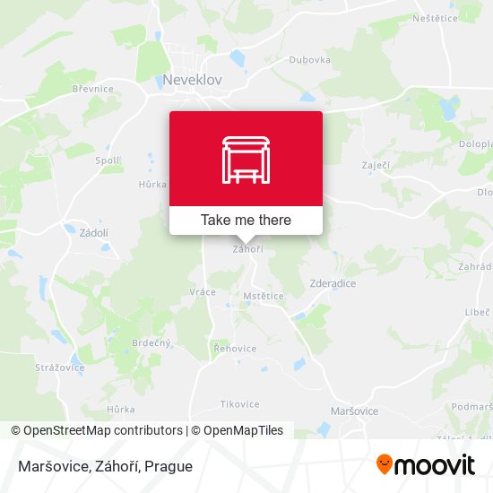 Maršovice, Záhoří map