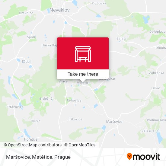 Maršovice, Mstětice map