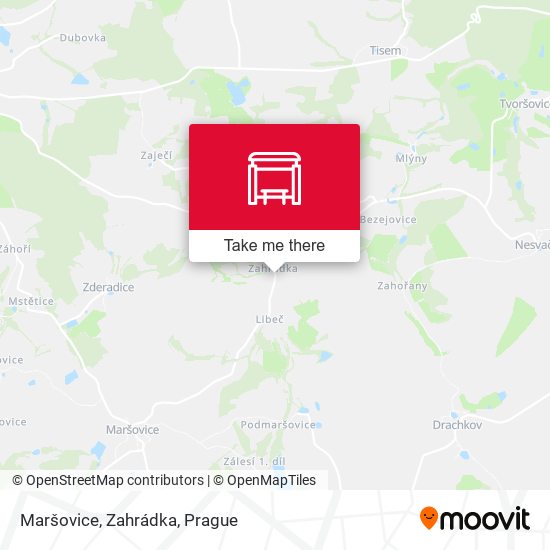 Maršovice, Zahrádka map