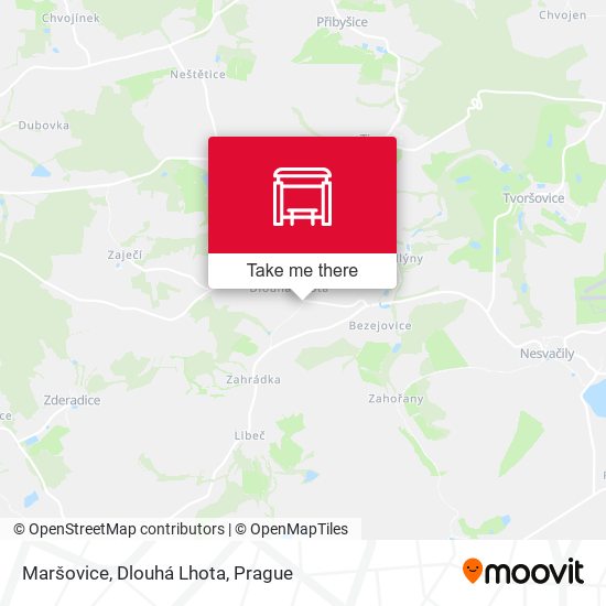 Maršovice, Dlouhá Lhota map