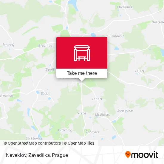 Карта Neveklov, Zavadilka