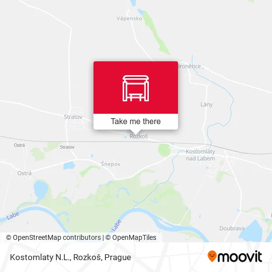 Карта Kostomlaty N.L., Rozkoš