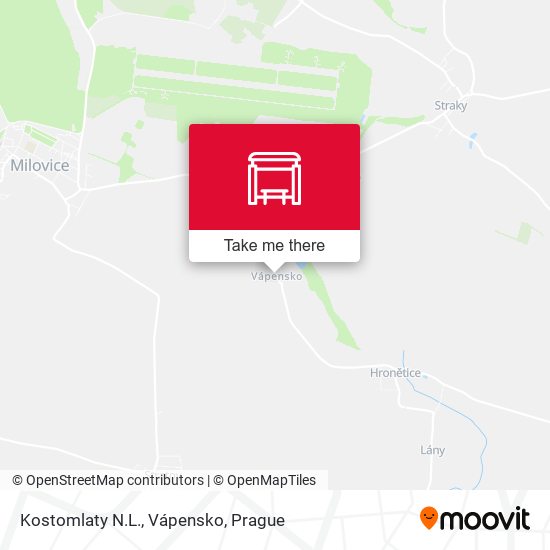 Kostomlaty N.L., Vápensko map