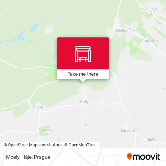 Карта Mcely, Háje