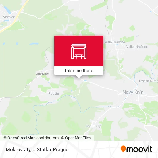 Mokrovraty, U Statku map