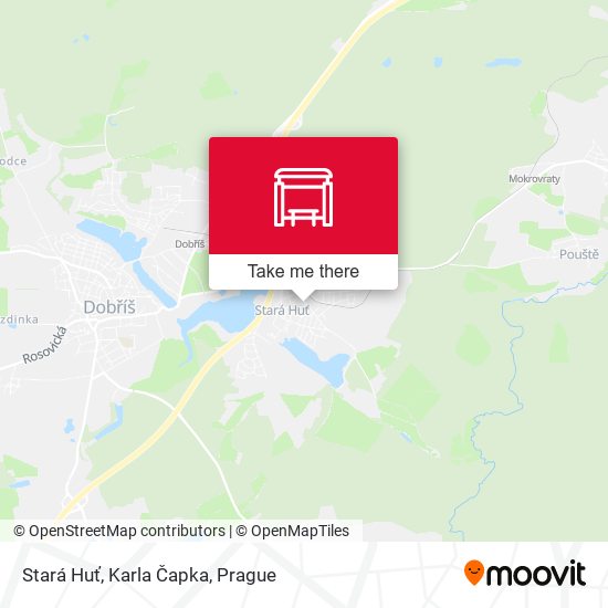 Stará Huť, Karla Čapka map