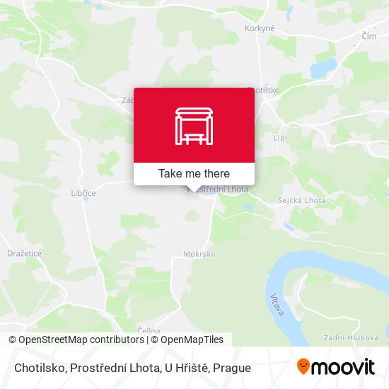 Chotilsko, Prostřední Lhota, U Hřiště map