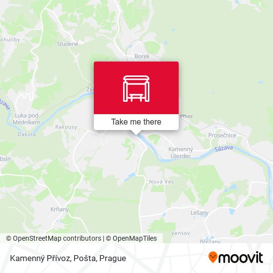 Kamenný Přívoz, Pošta map