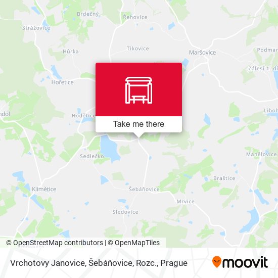 Vrchotovy Janovice, Šebáňovice, Rozc. map