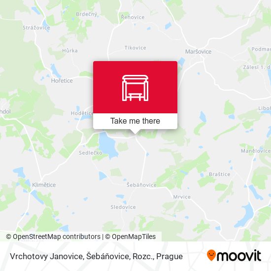 Vrchotovy Janovice, Šebáňovice, Rozc. map