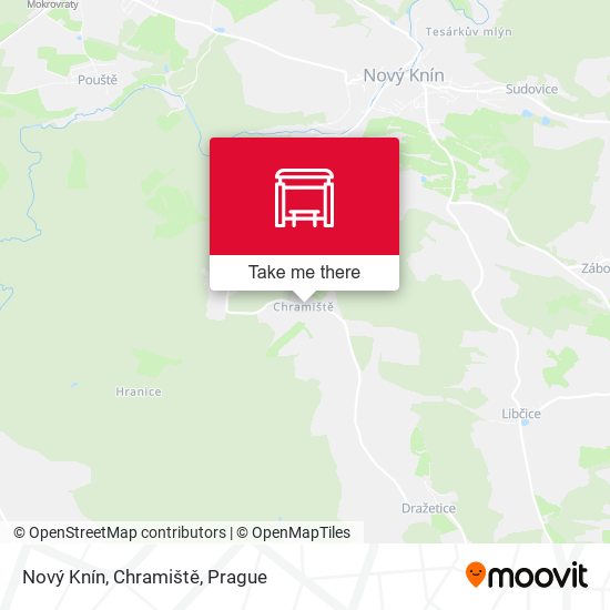 Nový Knín, Chramiště map