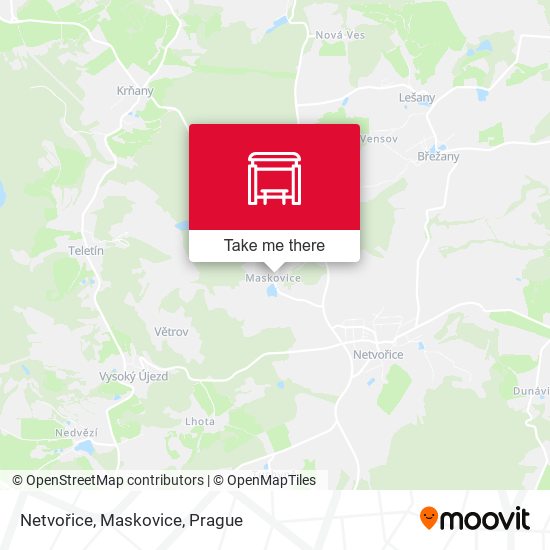 Netvořice, Maskovice map