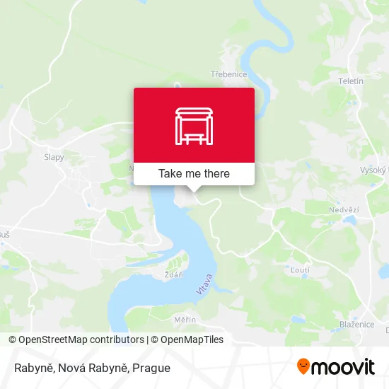 Карта Rabyně, Nová Rabyně