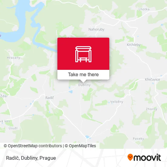 Карта Radíč, Dubliny