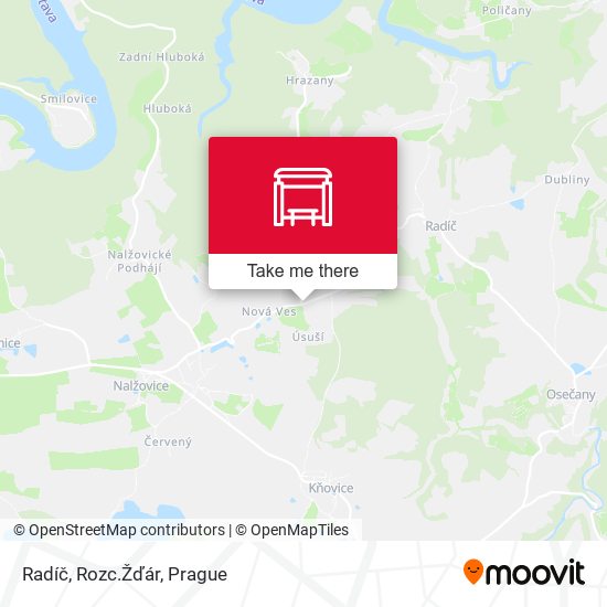 Radíč, Rozc.Žďár map