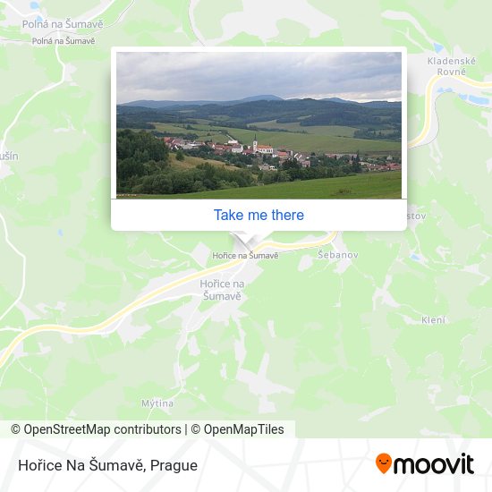Hořice Na Šumavě map