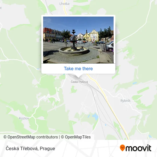Карта Česká Třebová