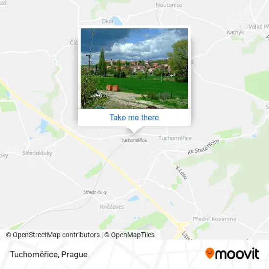 Tuchoměřice map