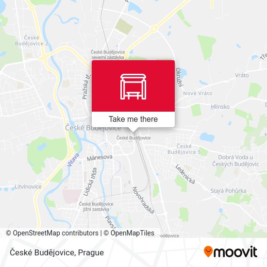 České Budějovice map