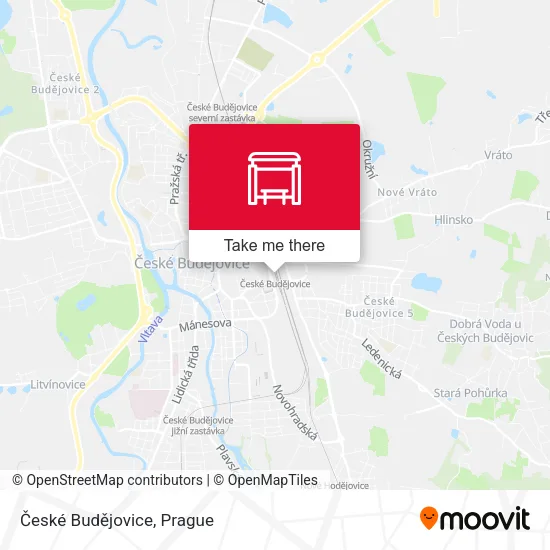 Карта České Budějovice