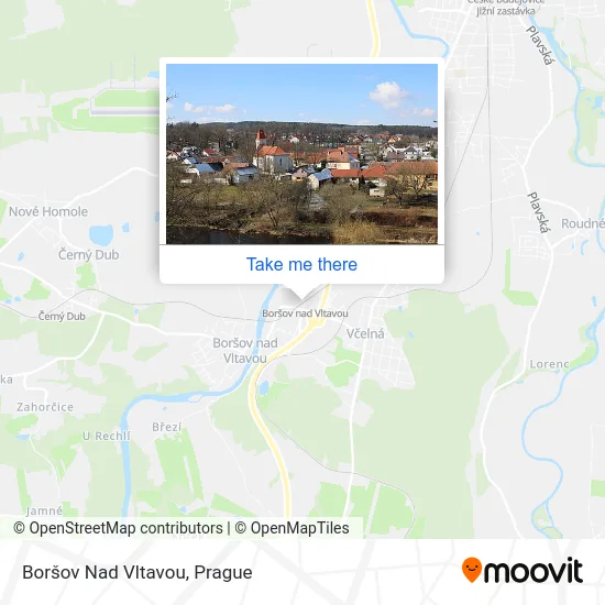 Карта Boršov Nad Vltavou