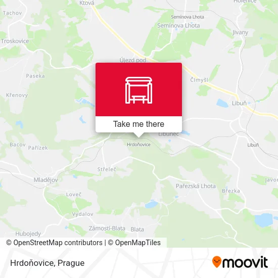 Карта Hrdoňovice