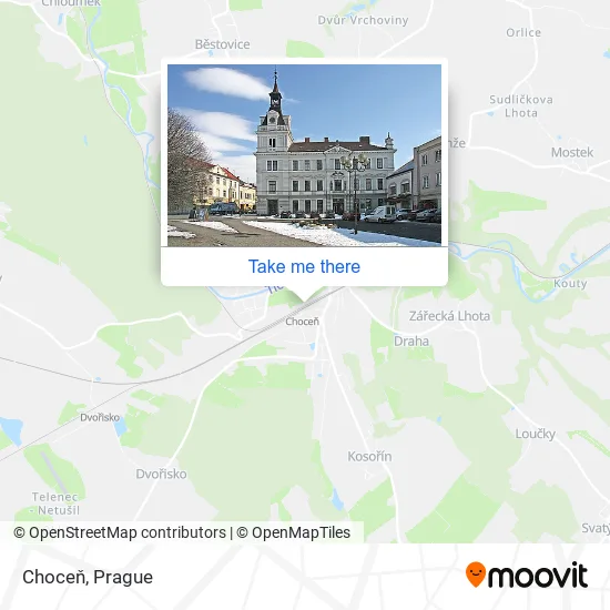 Карта Choceň