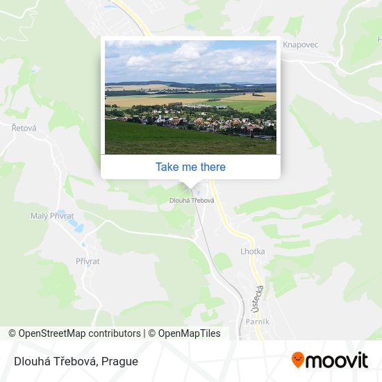 Dlouhá Třebová map