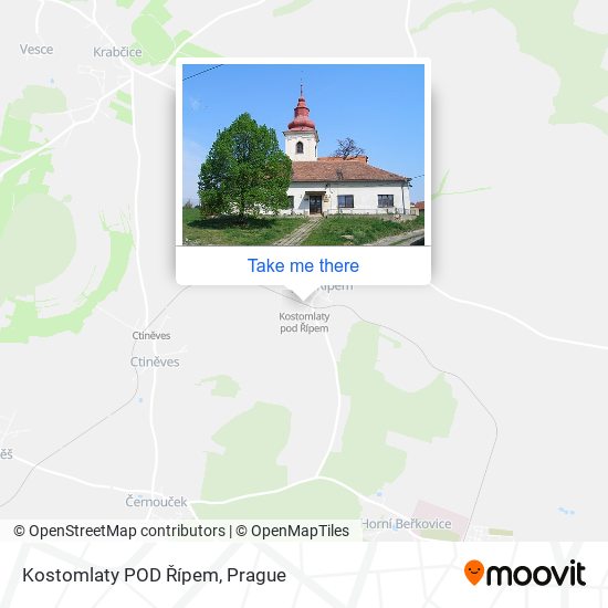 Kostomlaty POD Řípem map